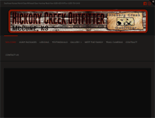 Tablet Screenshot of hickorycreekoutfitter.com